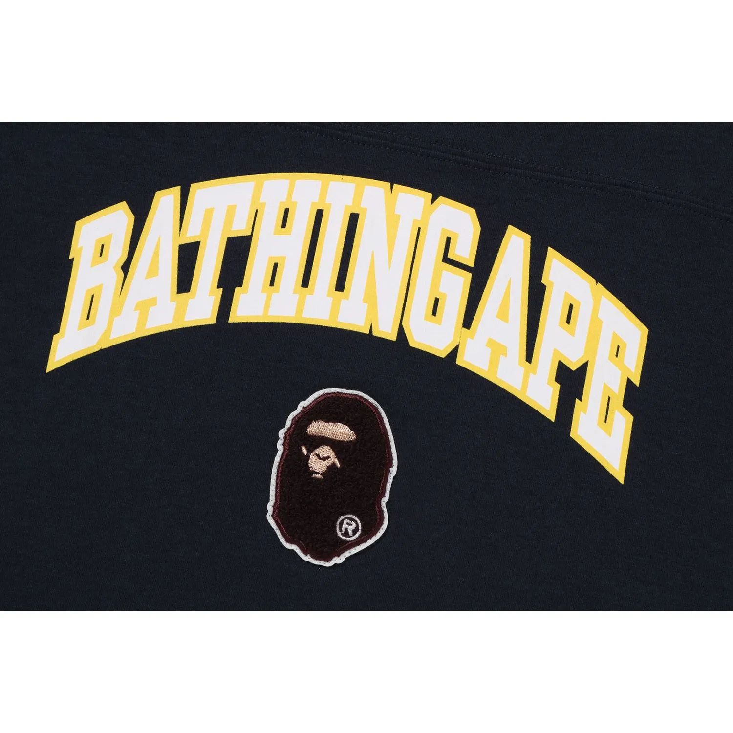 BATHING APE APE HEAD PATCH Relaxed Fit Long Sleeve T-Shirt for Kids