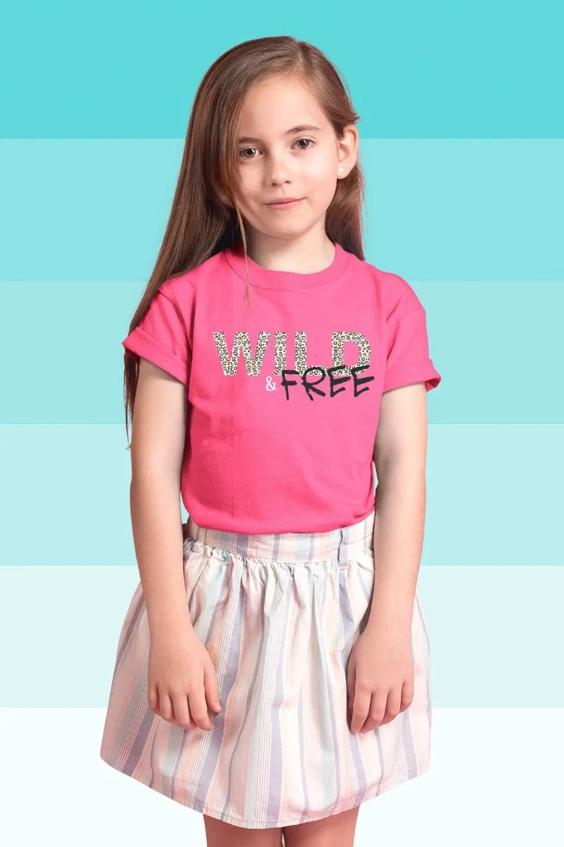 Be Wild And Free Kids T-Shirt