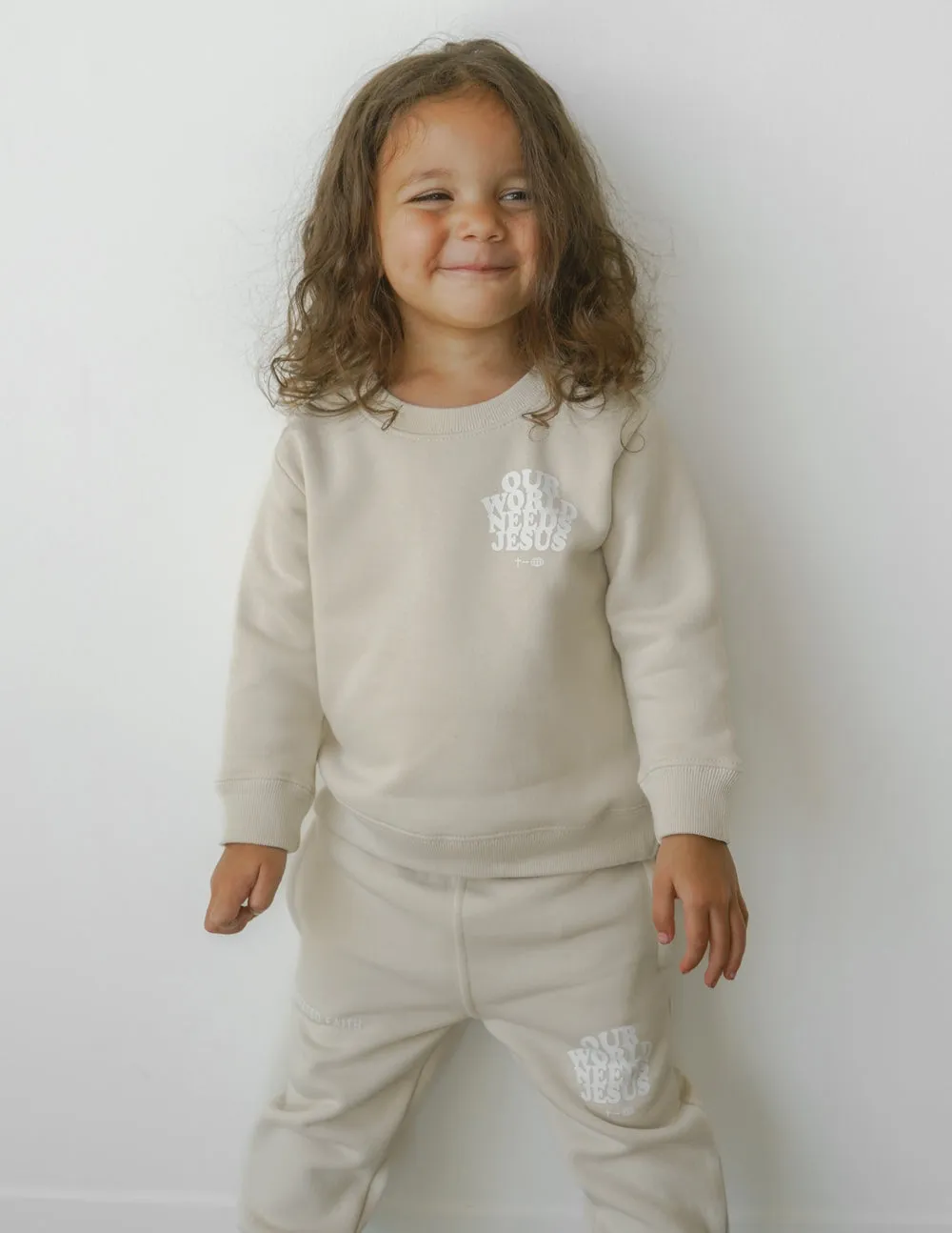 Beige Children's Sweater - World Jesus