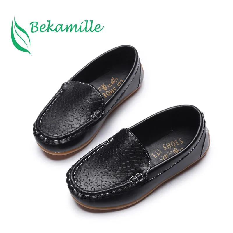 BEKAMILLE Kids Boat Shoes