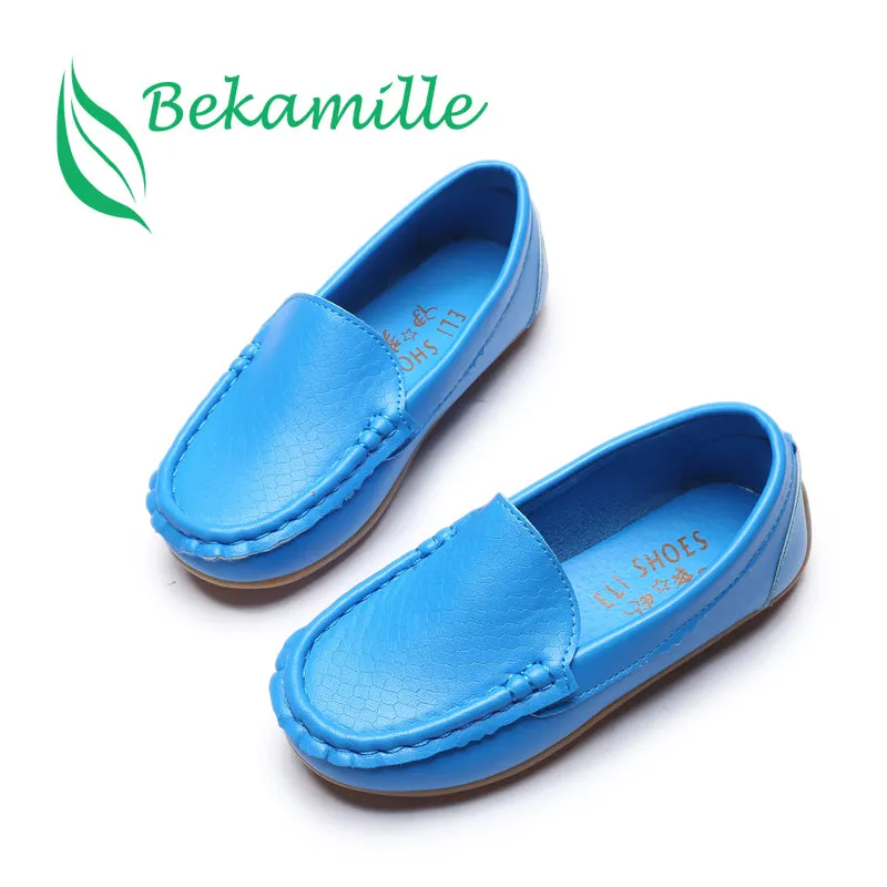 BEKAMILLE Kids Boat Shoes