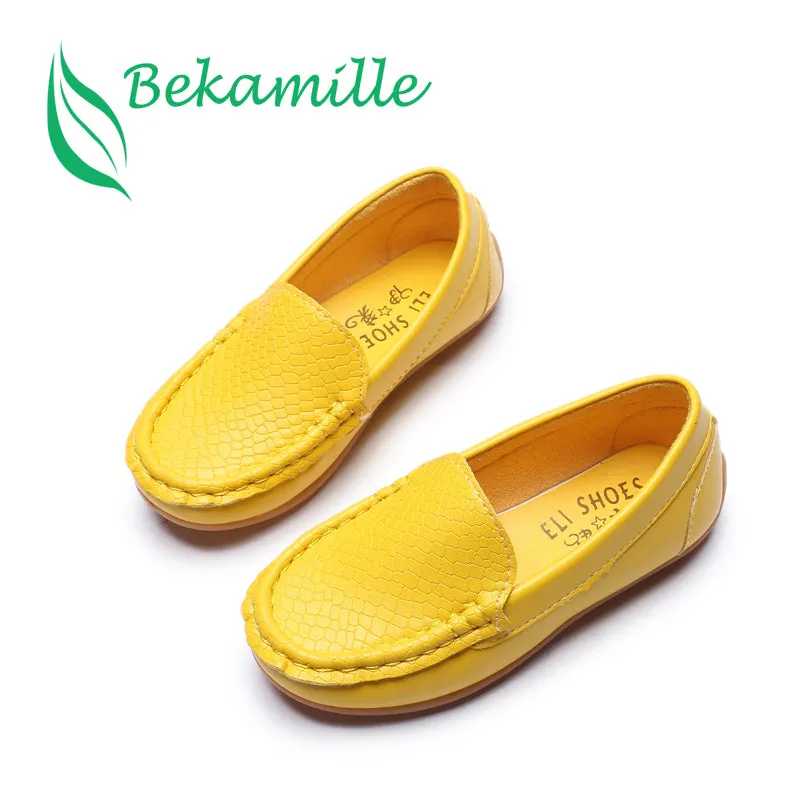 BEKAMILLE Kids Boat Shoes