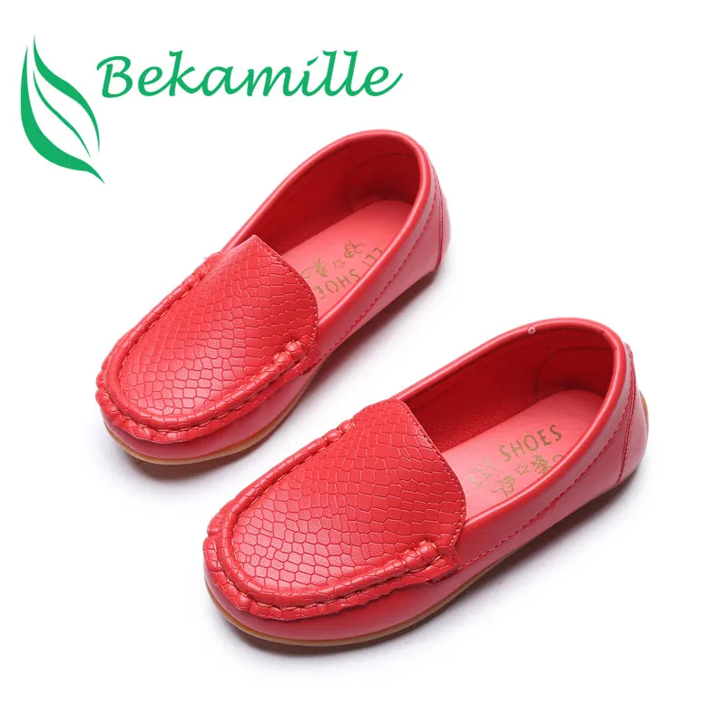 BEKAMILLE Kids Boat Shoes