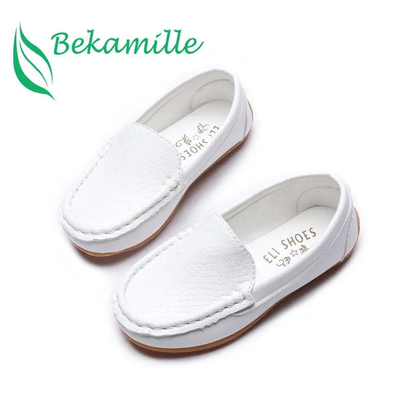 BEKAMILLE Kids Boat Shoes