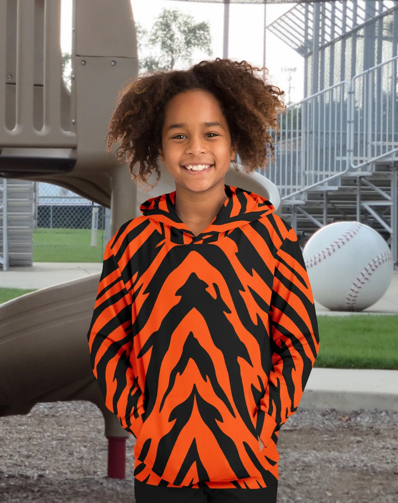 Bengal Tiger Stripe Kids' Hoodie