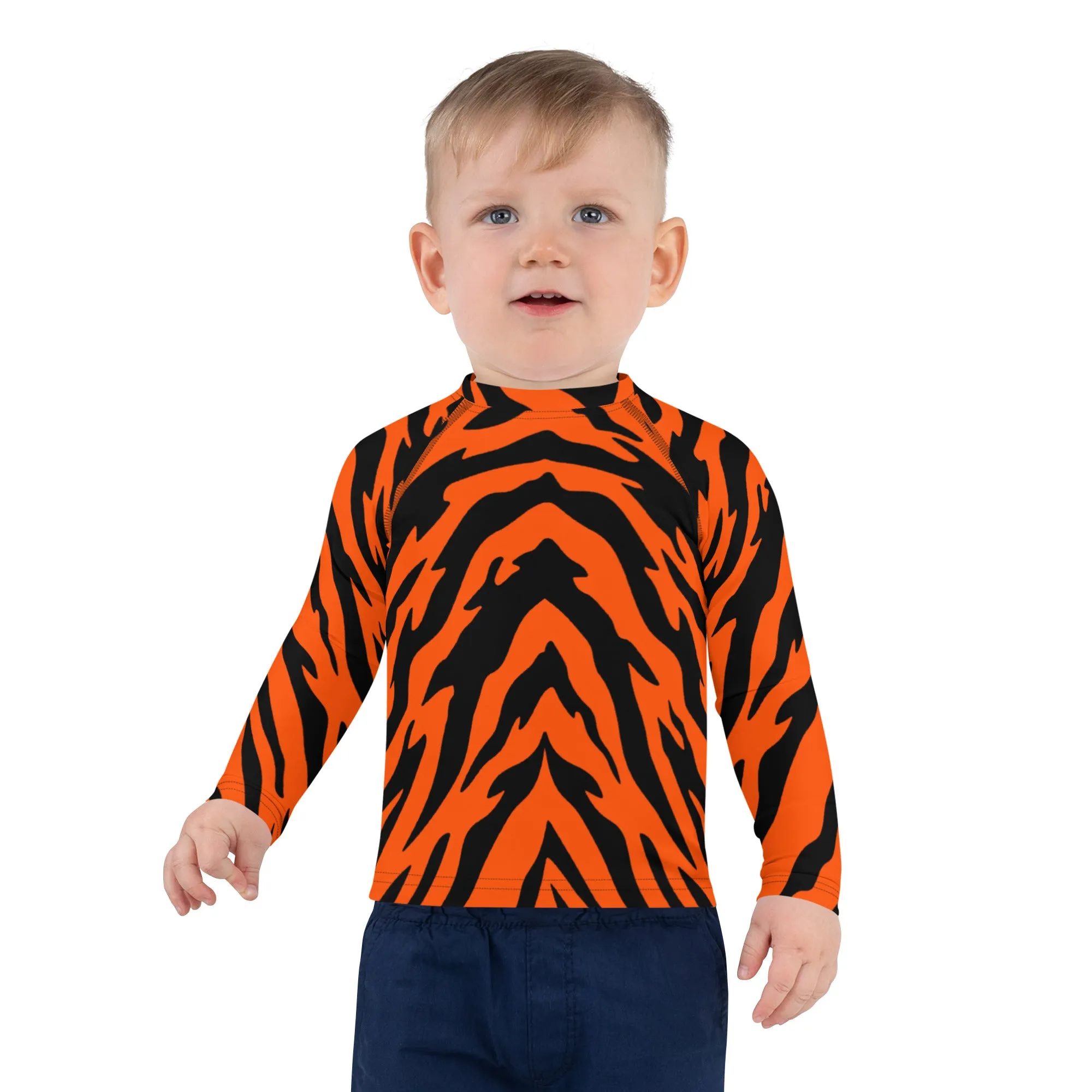 Bengal Tiger Stripe Kids' Rash Guard