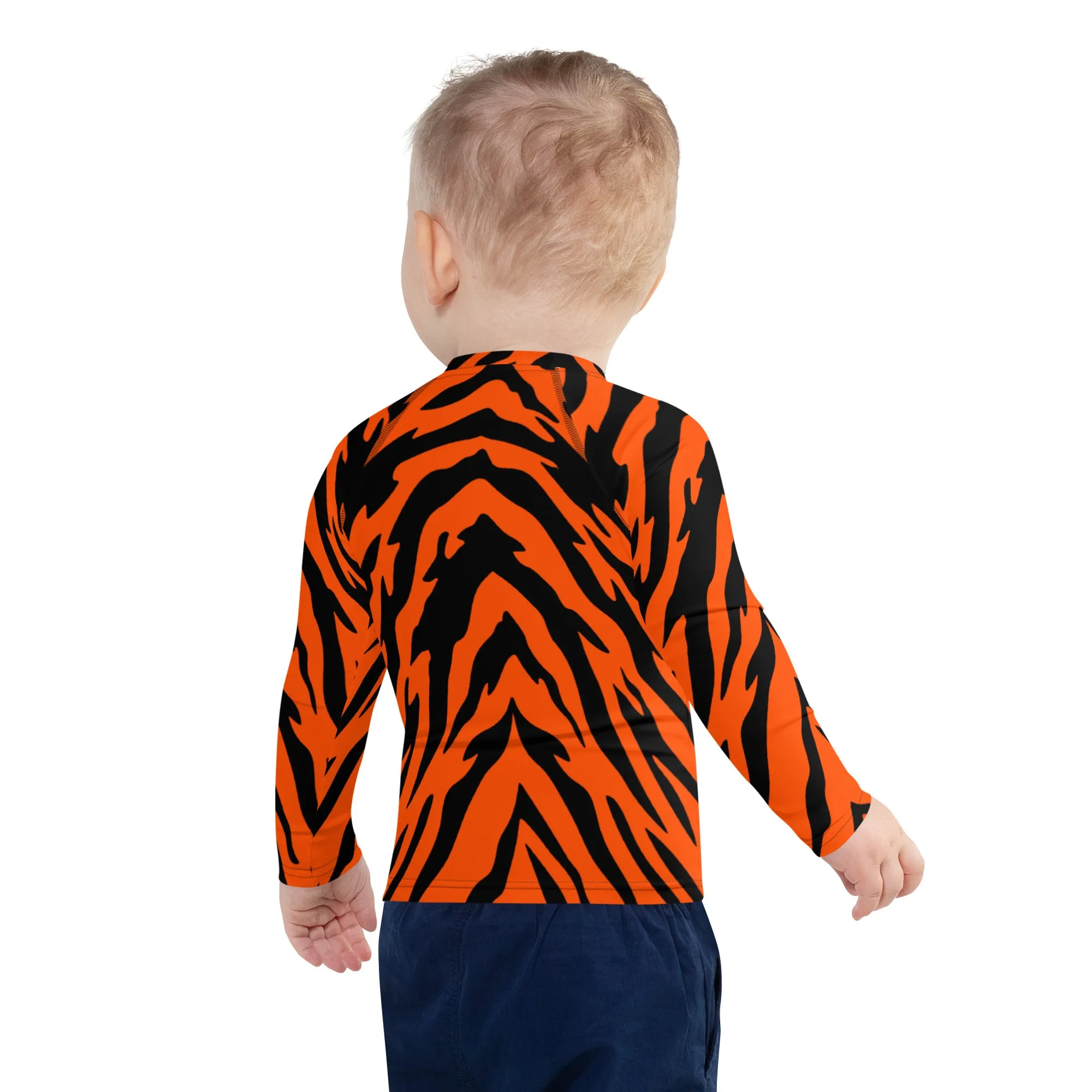 Bengal Tiger Stripe Kids' Rash Guard