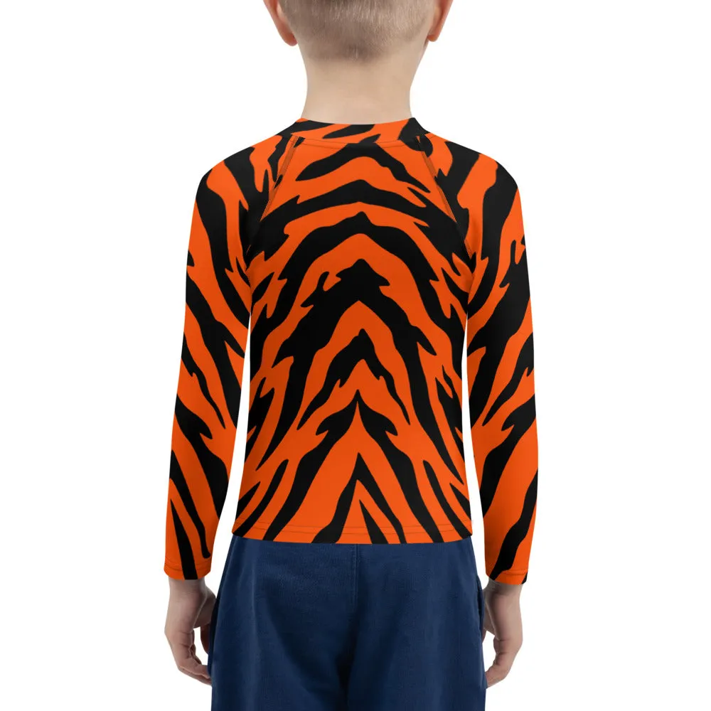 Bengal Tiger Stripe Kids' Rash Guard