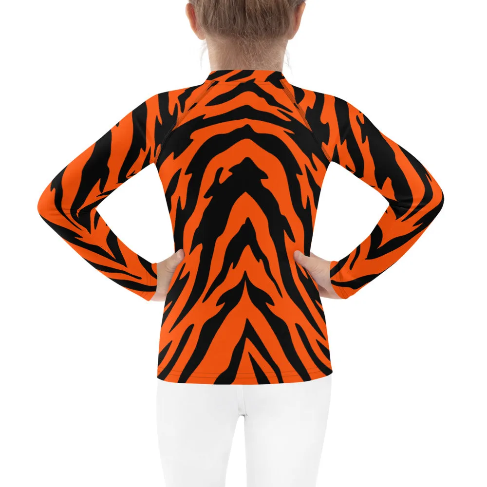 Bengal Tiger Stripe Kids' Rash Guard