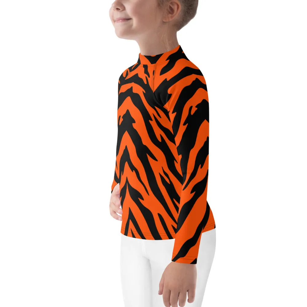 Bengal Tiger Stripe Kids' Rash Guard