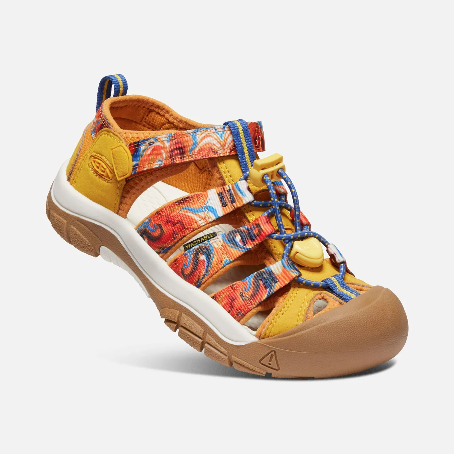 Big Kids Keen Newport x Outdoor Afro Color: Orange Peel/Yellow