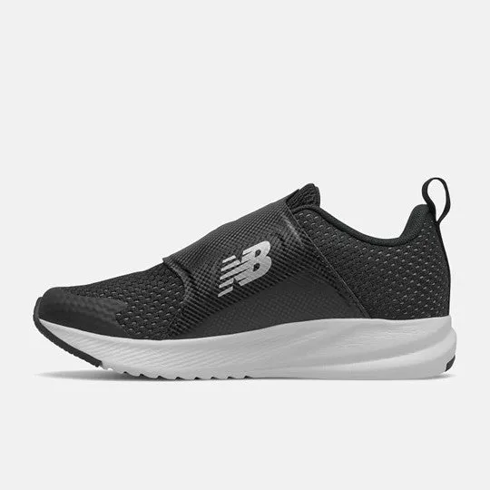 Kid's athletic shoe in black and white