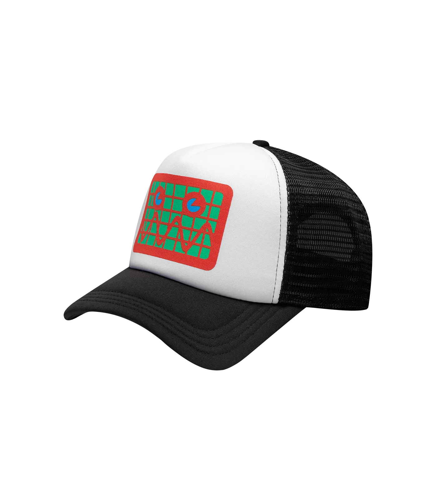 Black Children's Jumble Robot Logo Cap