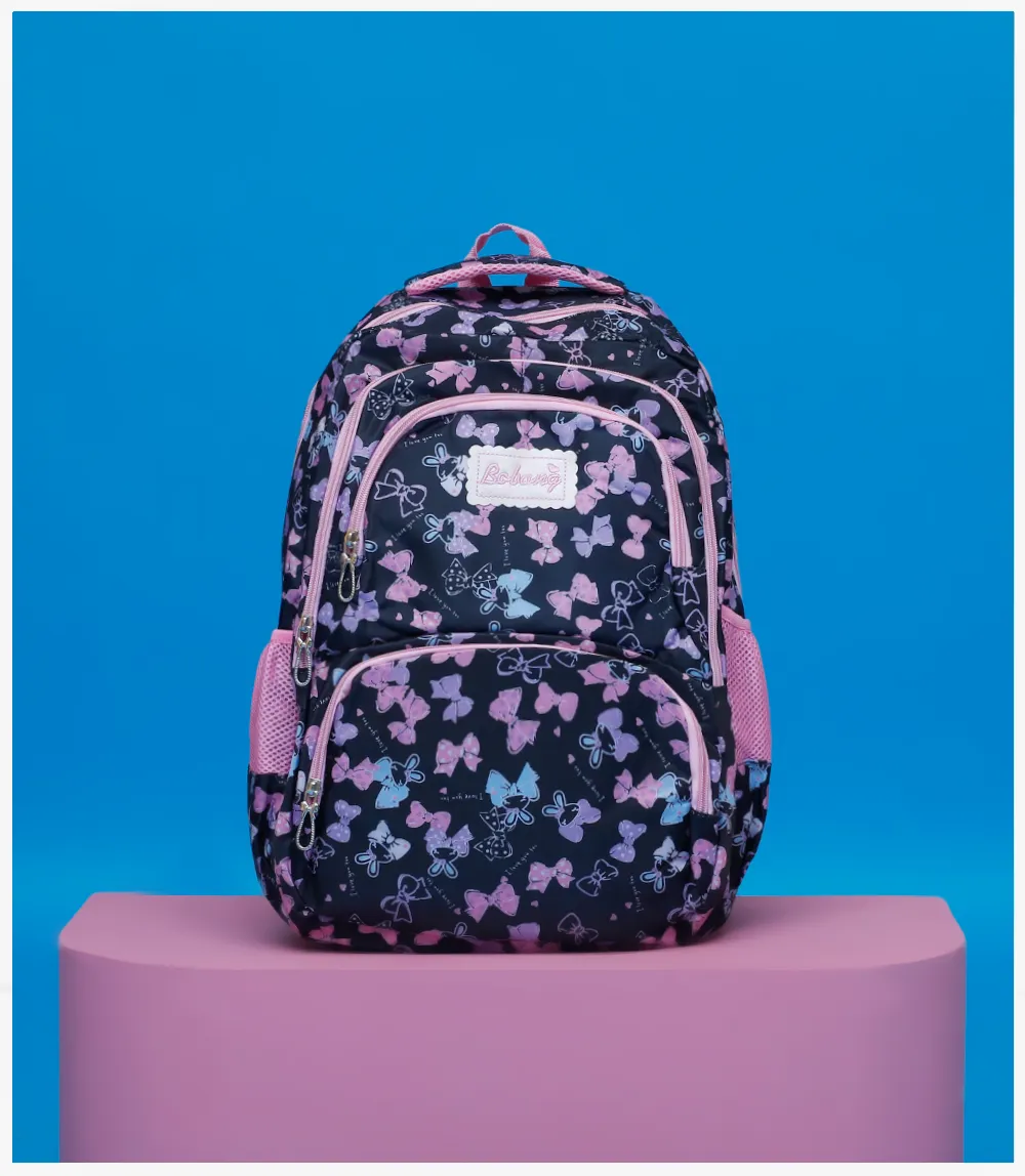 Trendy Black School Bag for Girls