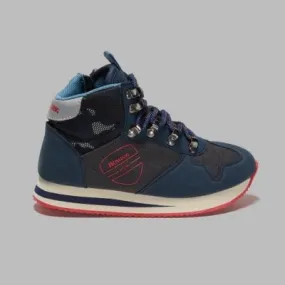 Blauer Kids Scarponcino alto stile trekking Bambino F1QUICK05/CAM QUICK05 Scarpe Blu Camo I2021 Numero 26 - 32