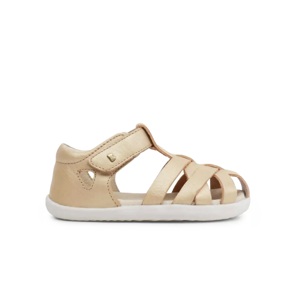 Kids Pale Gold Bobux Tropicana II Shoes