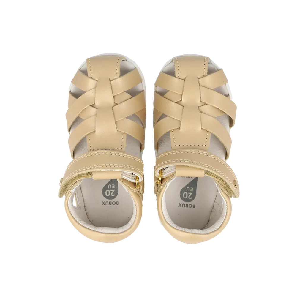 Kids Pale Gold Bobux Tropicana II Shoes