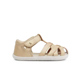 Kids Pale Gold Bobux Tropicana II Shoes