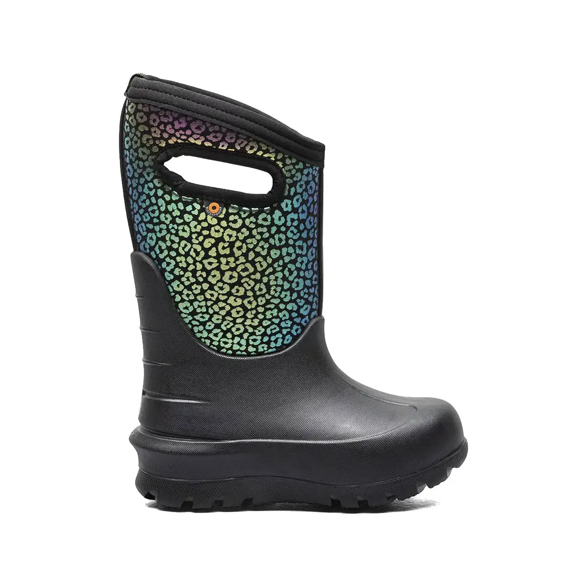 BOGS NEO-CLASSIC RAINBOW LEOPARD BLACK - KIDS