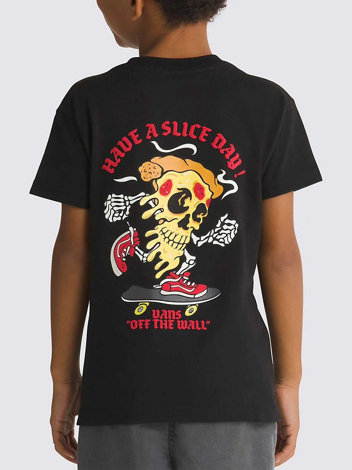 Boys Pizza Skull Shirt