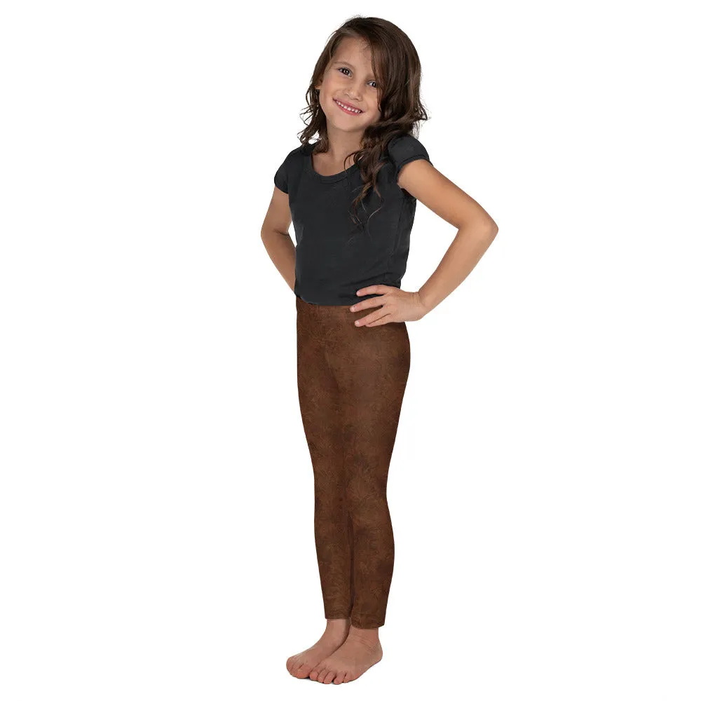 Brown Fur Pattern Kids' Leggings