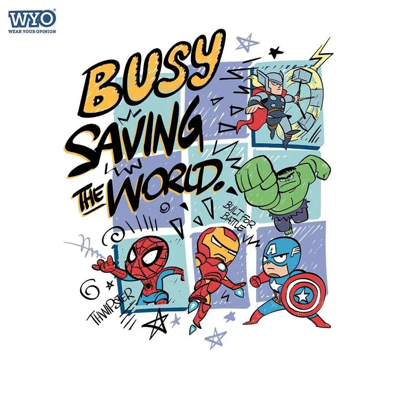 Busy Saving World Kawaii Kids T-Shirt