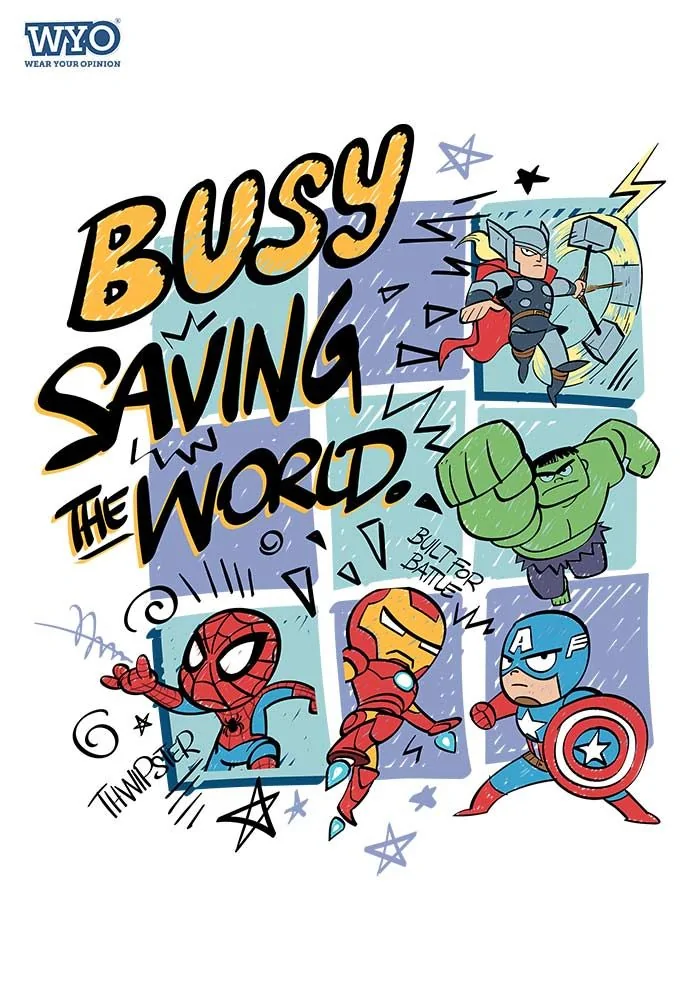 Busy Saving World Kawaii Kids T-Shirt