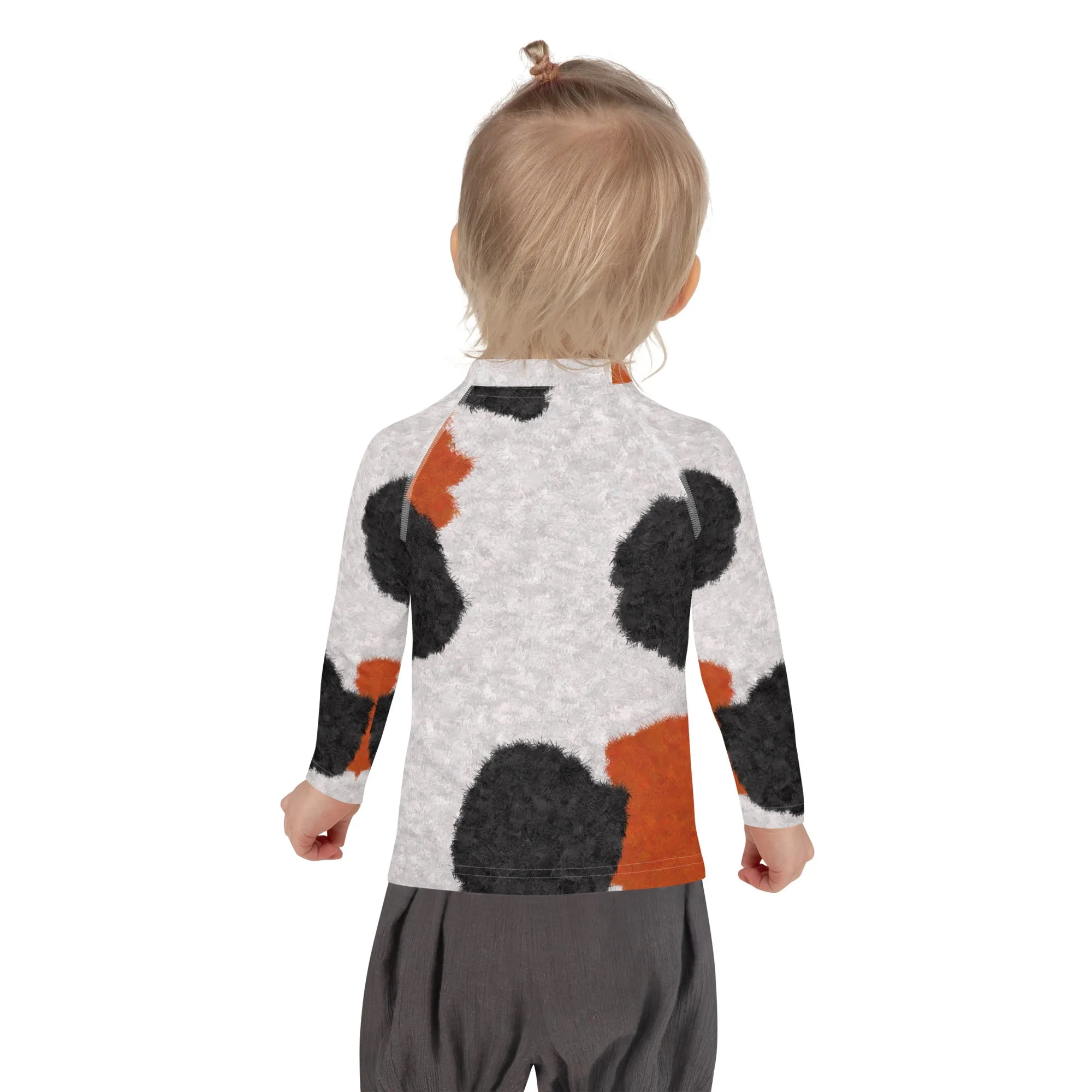 Calico Cat Fur Print Kids' Rash Guard