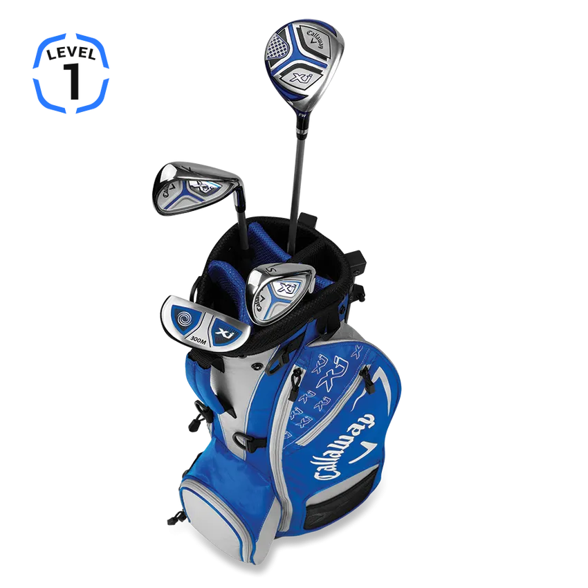 Junior Callaway XJ1 Golf Set in Blue 4 Pieces for Right-Handed Players