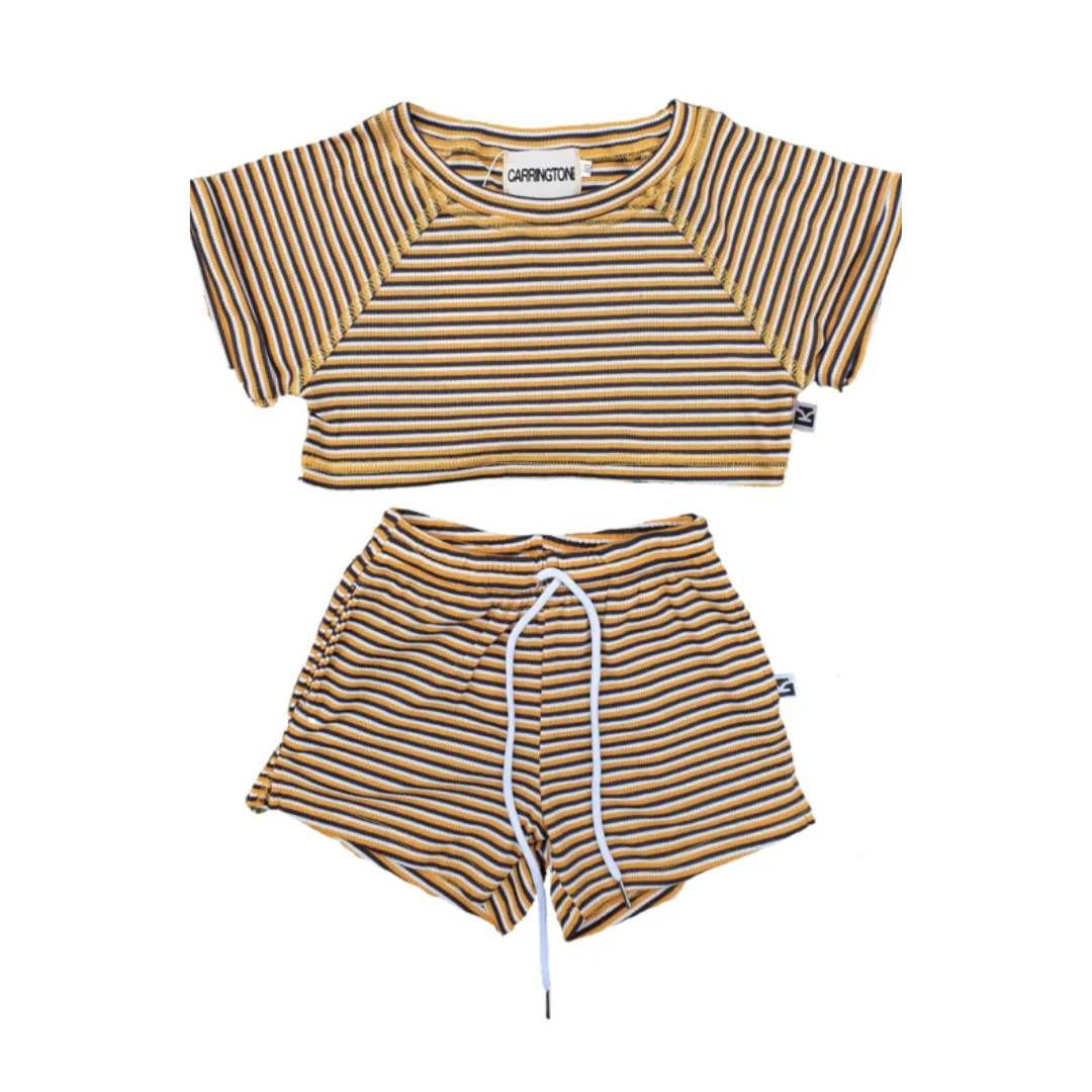 Carrington Kids - Stripe Crop Set | Yellow