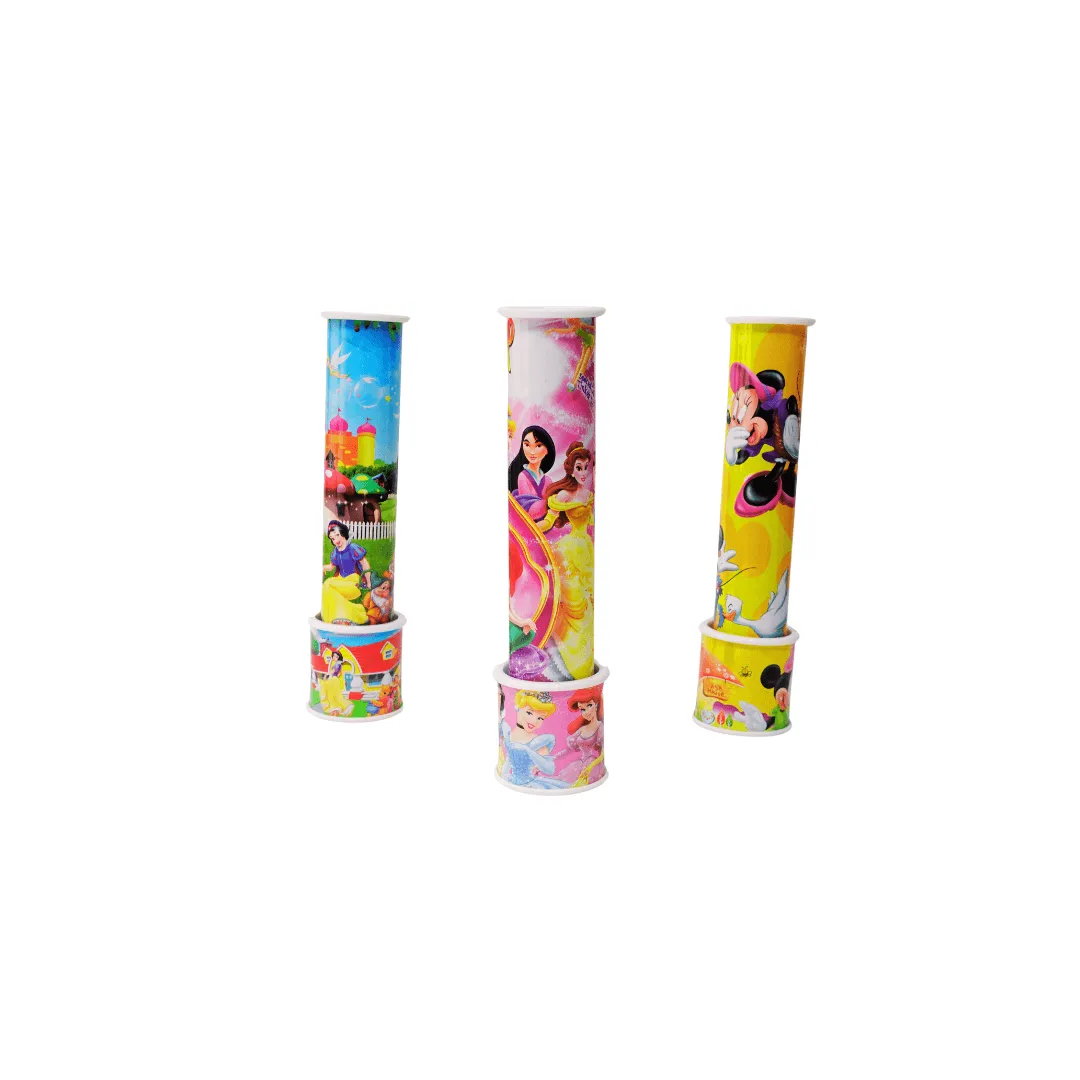 Diverse Cartoon Character Kids Kaleidoscope