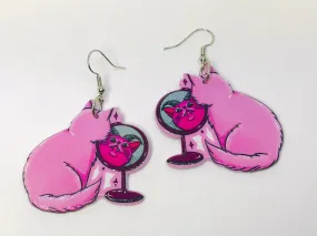 Acrylic Cat Earrings by Narcissus