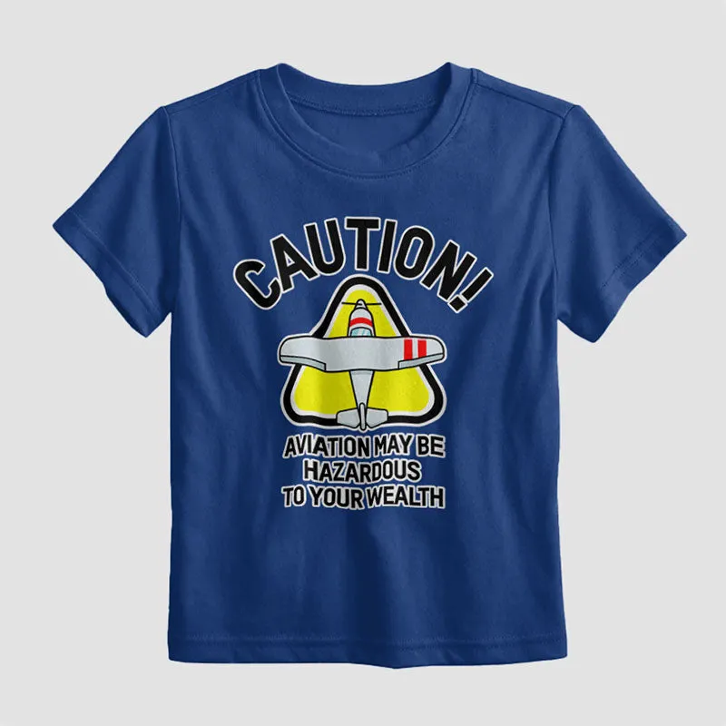 Caution Wealth - Kids T-Shirt