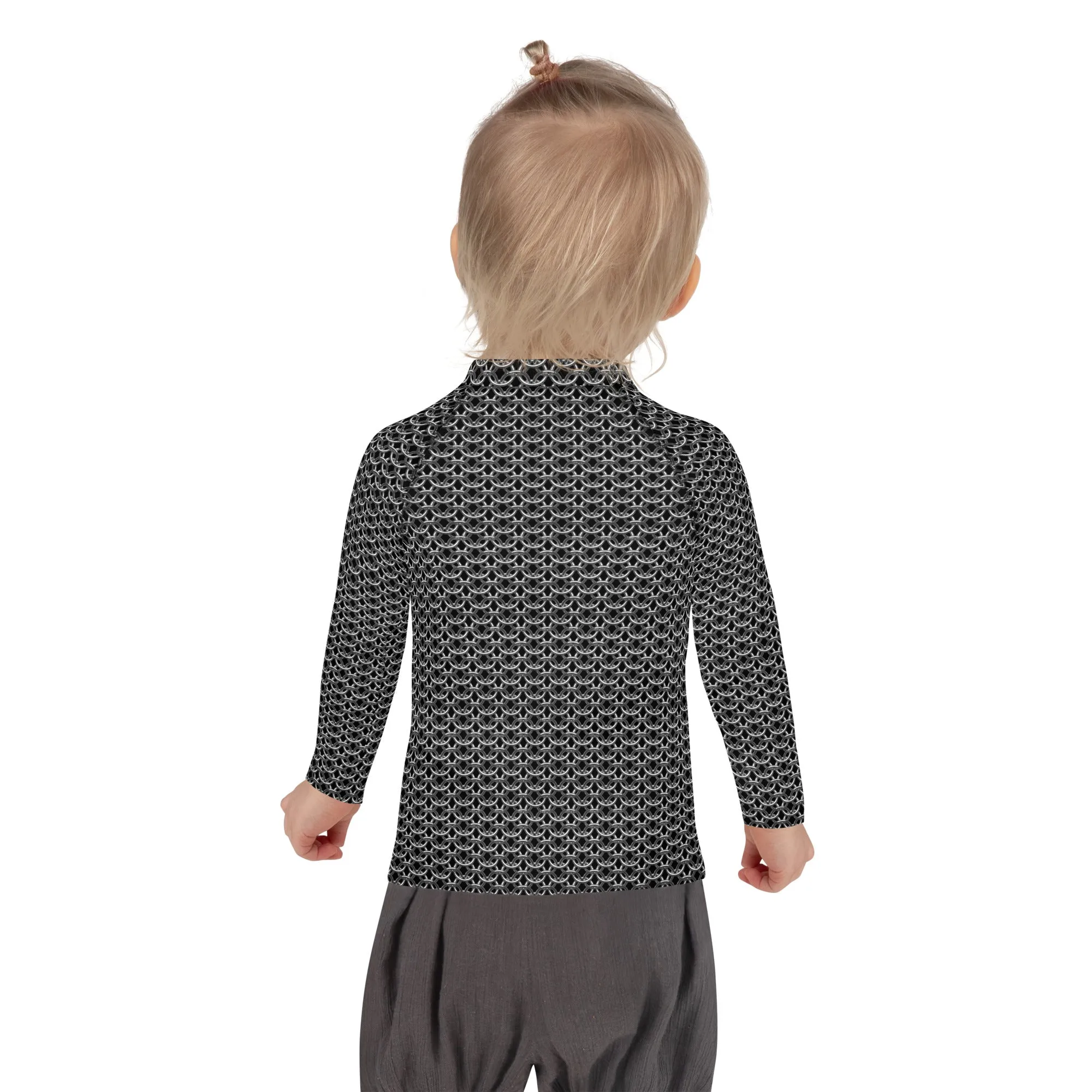 Chain Mail Print Kids' Rash Guard