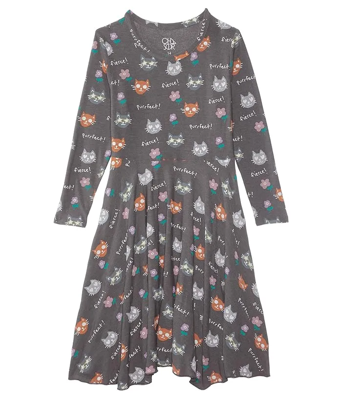 Chaser Children's Purrfect Peplum Dress