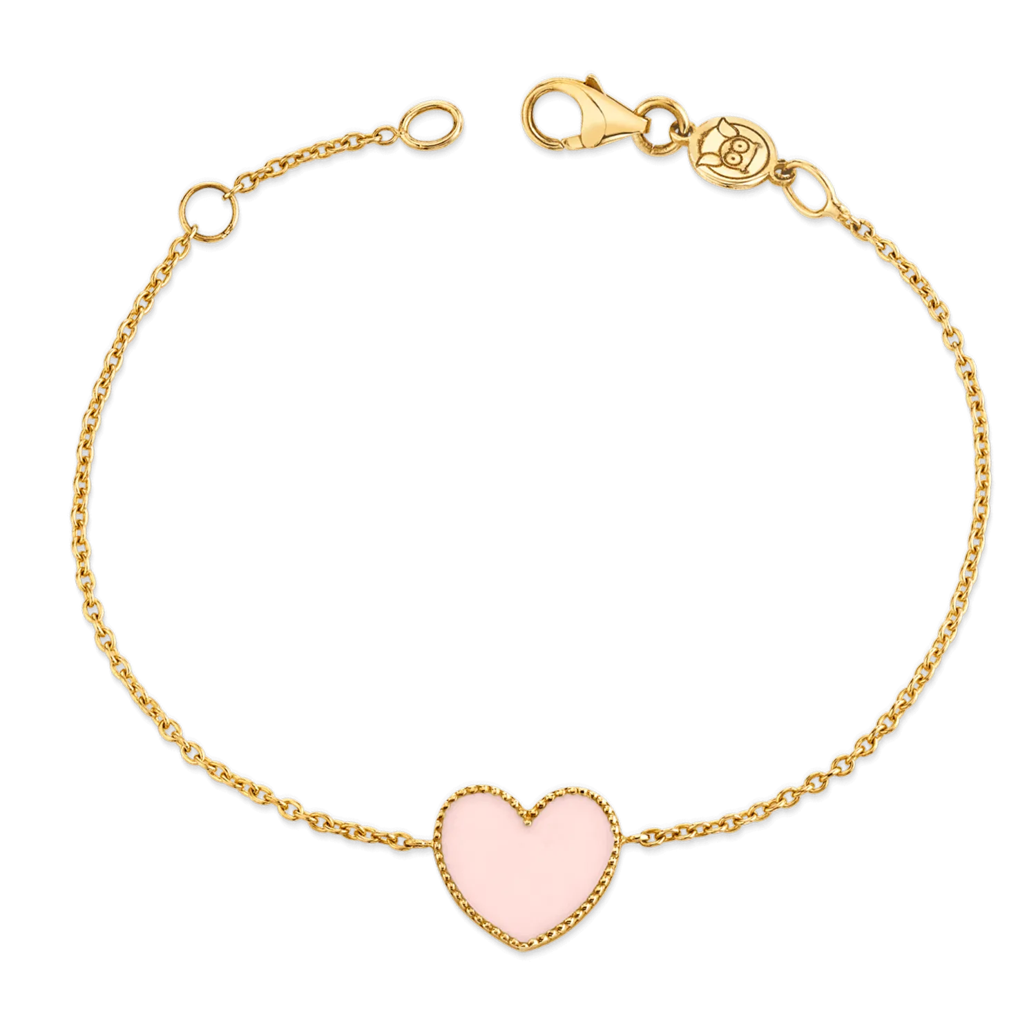 Kid's Heart-Shaped Enamel Bangle