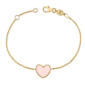 Kid's Heart-Shaped Enamel Bangle