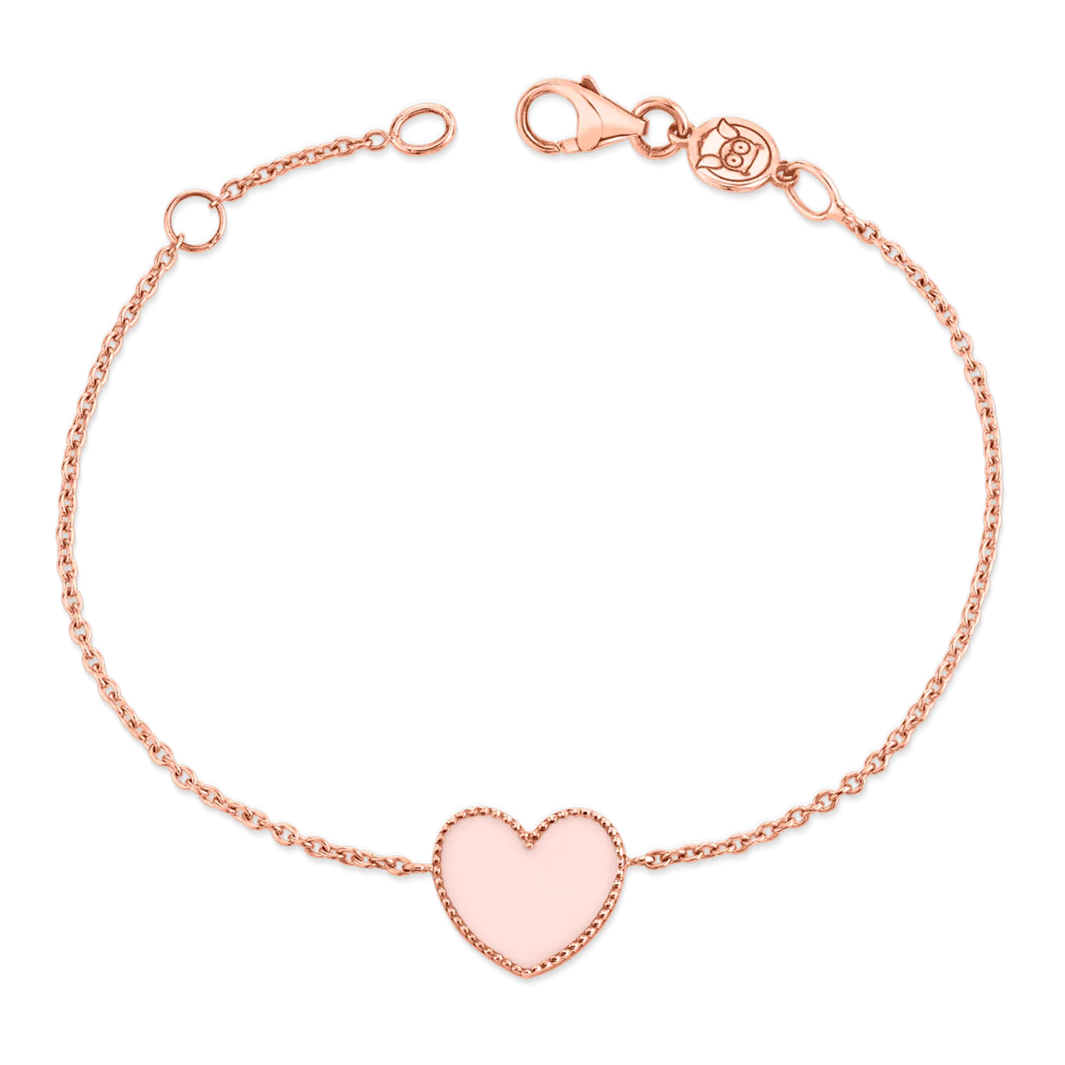 Kid's Heart-Shaped Enamel Bangle