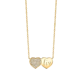 Kids Twin Heart Necklace