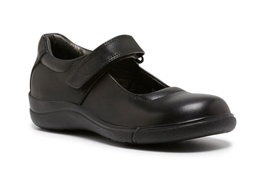 Clarks Petite Kids/Girls Black Mary Jane Leather School Shoes