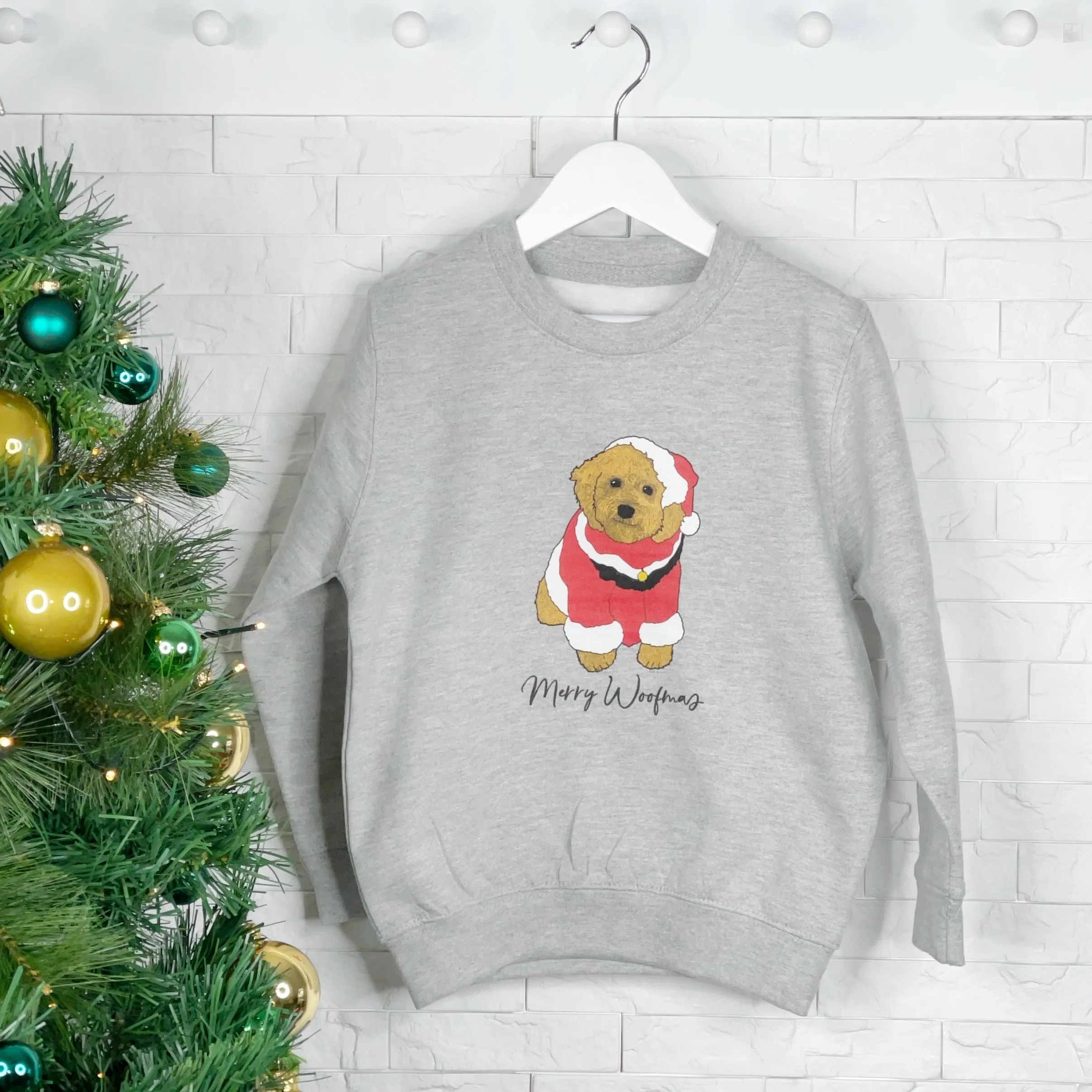 Cockapoo Kids Doggy Christmas Jumper