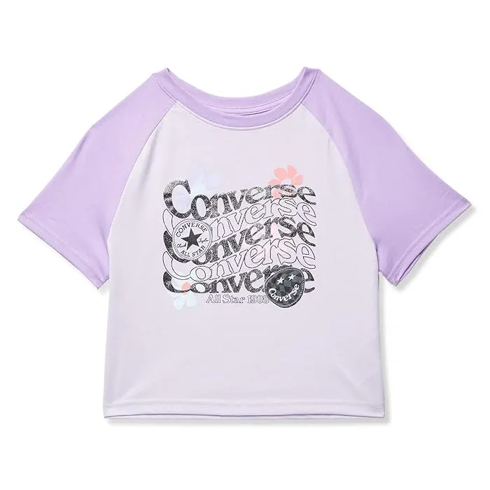 Converse Kids Short Sleeve Floral Graphic Boxy Tee (Big Kids)