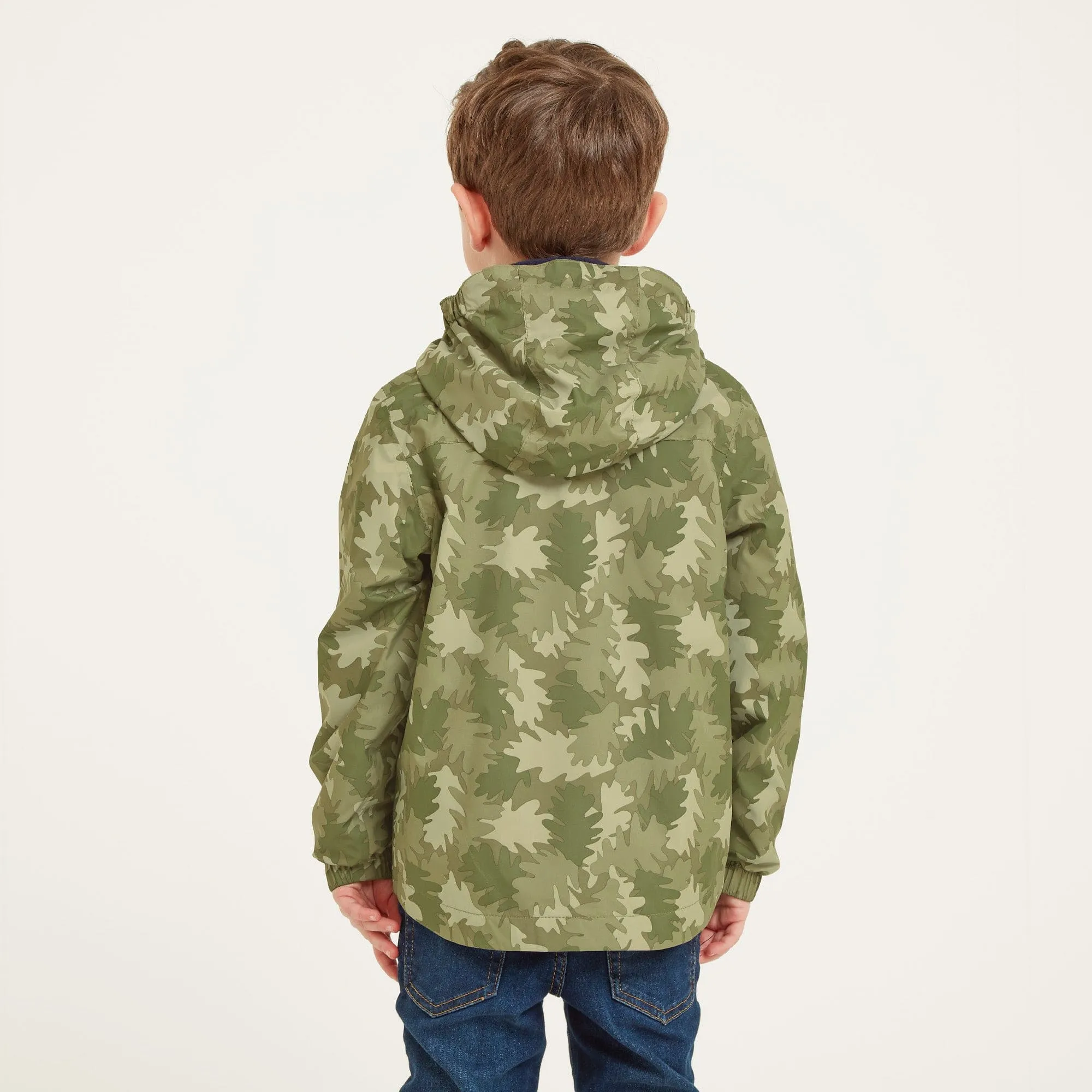 Copley Kids Waterproof Jacket - Camo Leaf Print