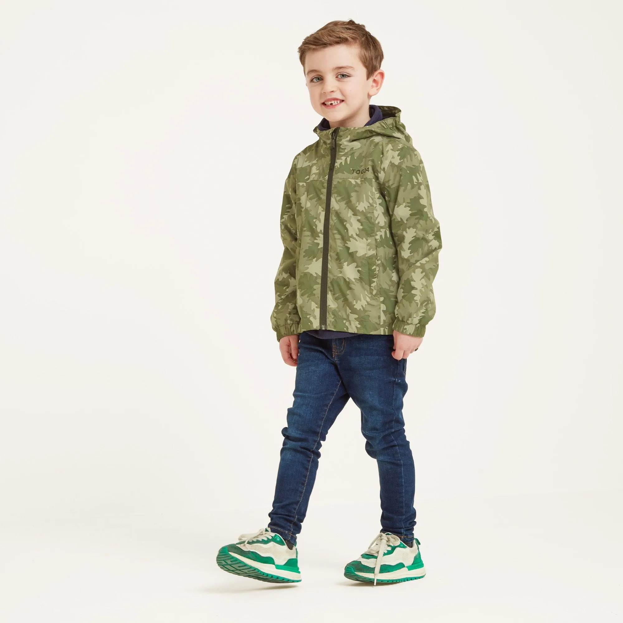 Copley Kids Waterproof Jacket - Camo Leaf Print