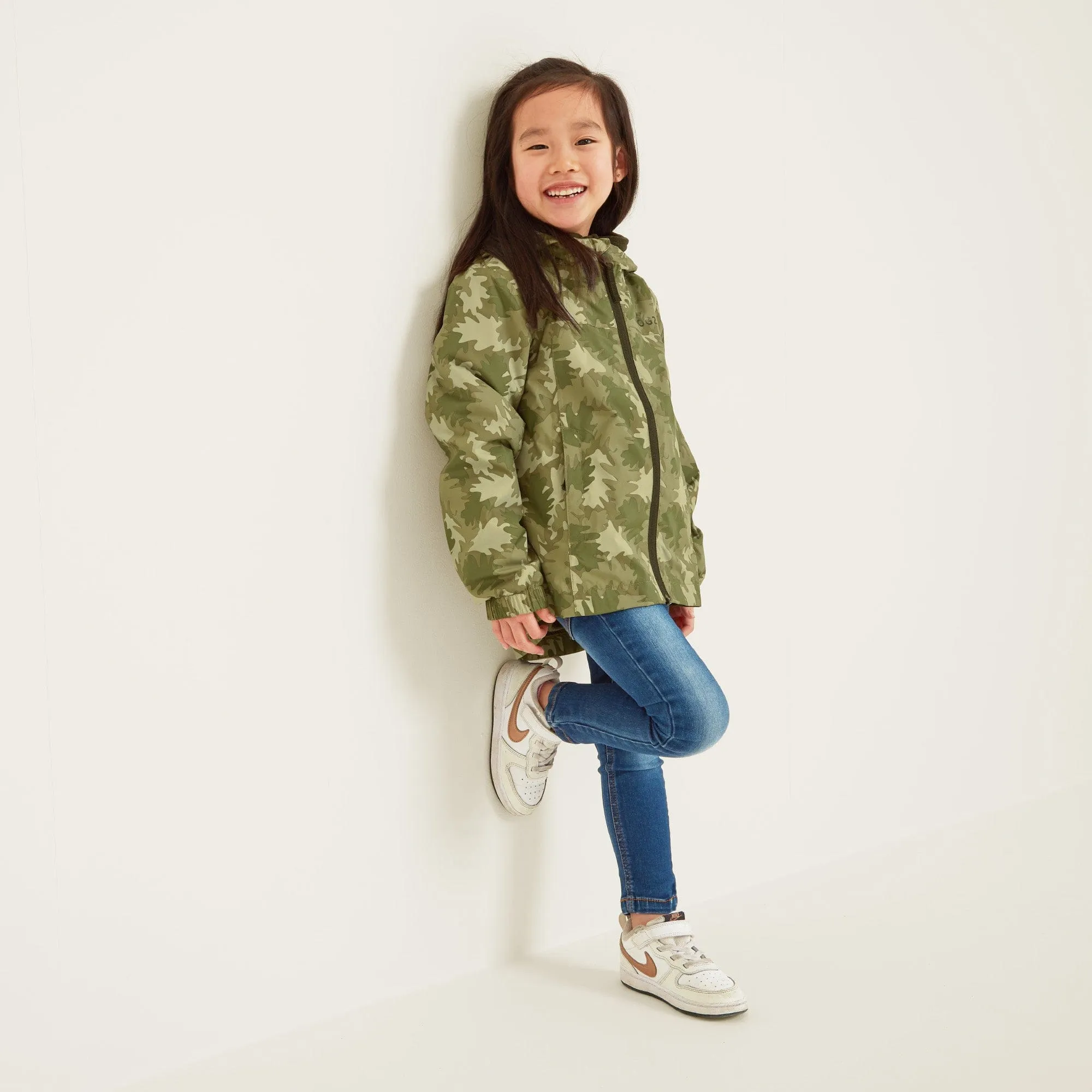 Copley Kids Waterproof Jacket - Camo Leaf Print