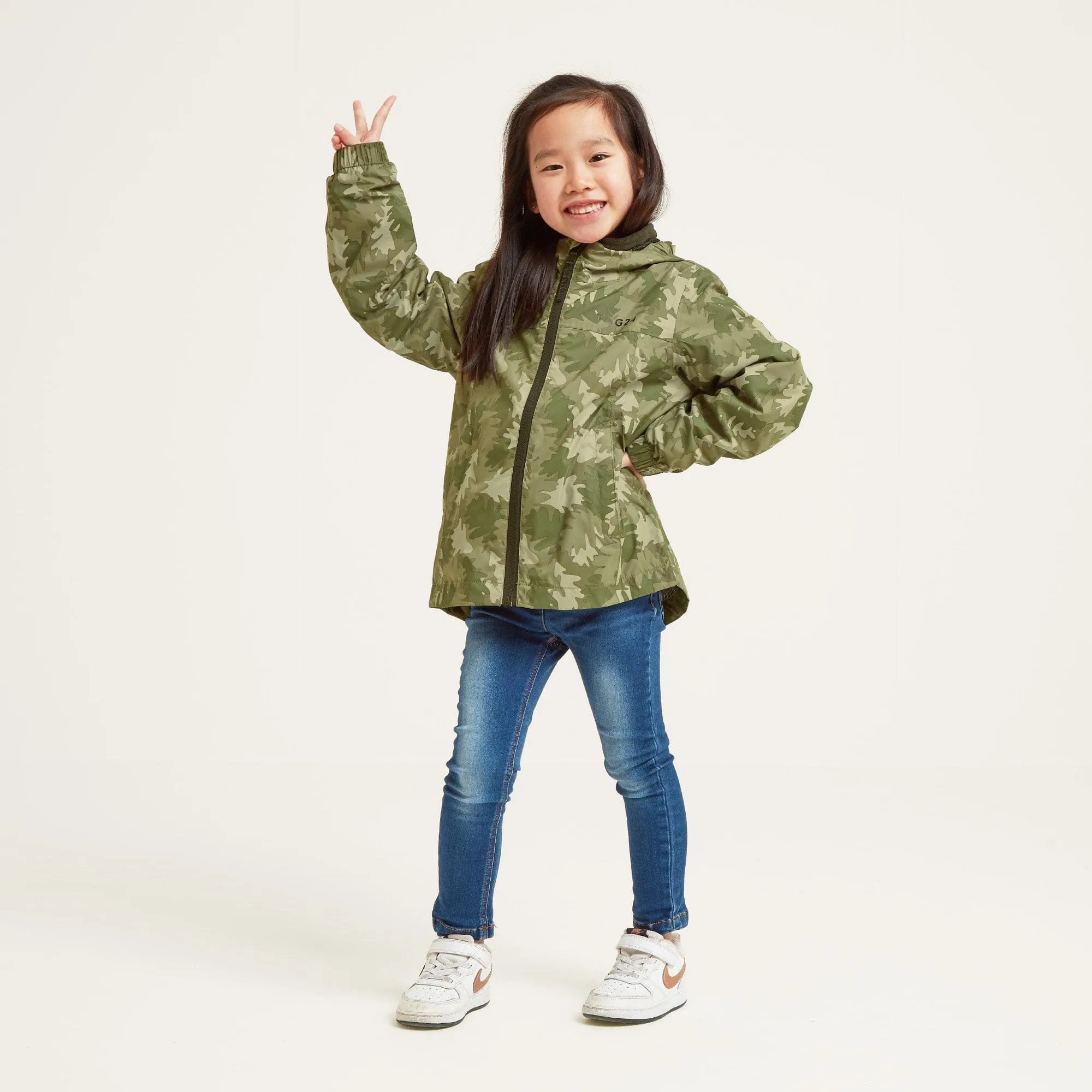 Copley Kids Waterproof Jacket - Camo Leaf Print