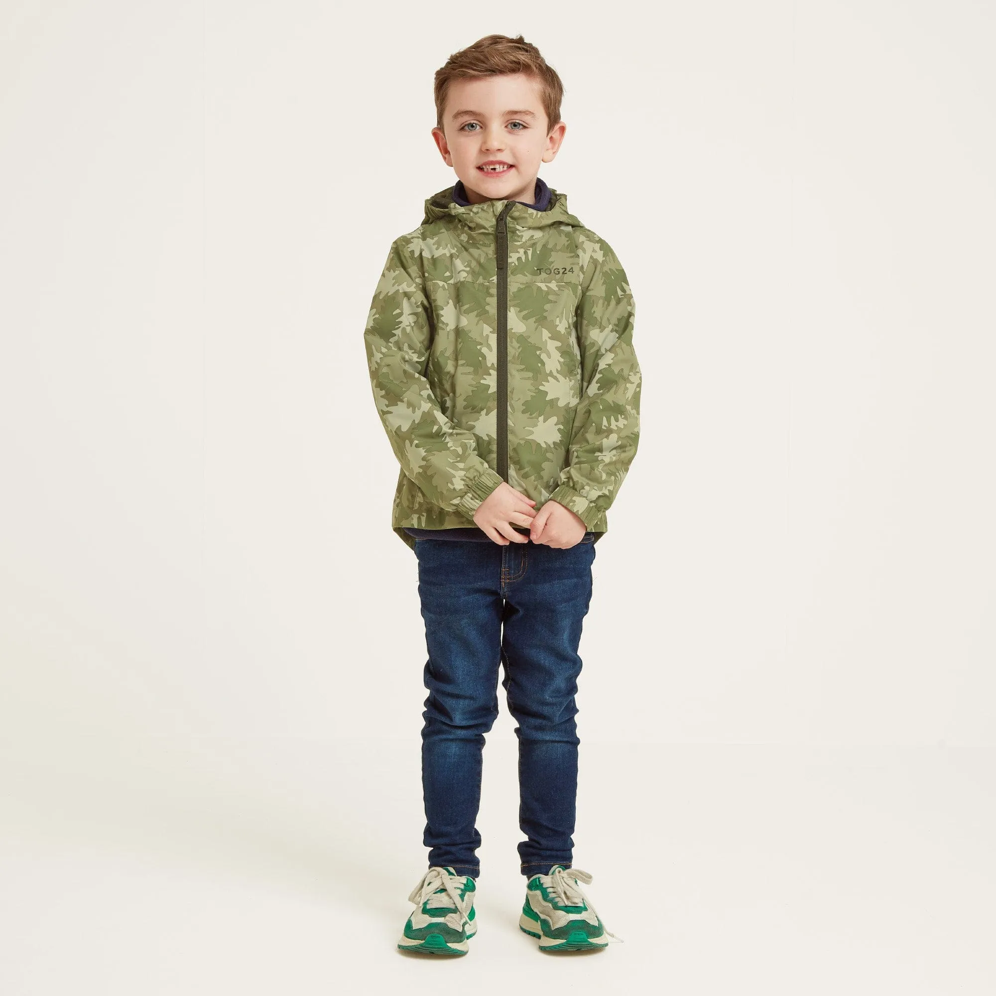 Copley Kids Waterproof Jacket - Camo Leaf Print