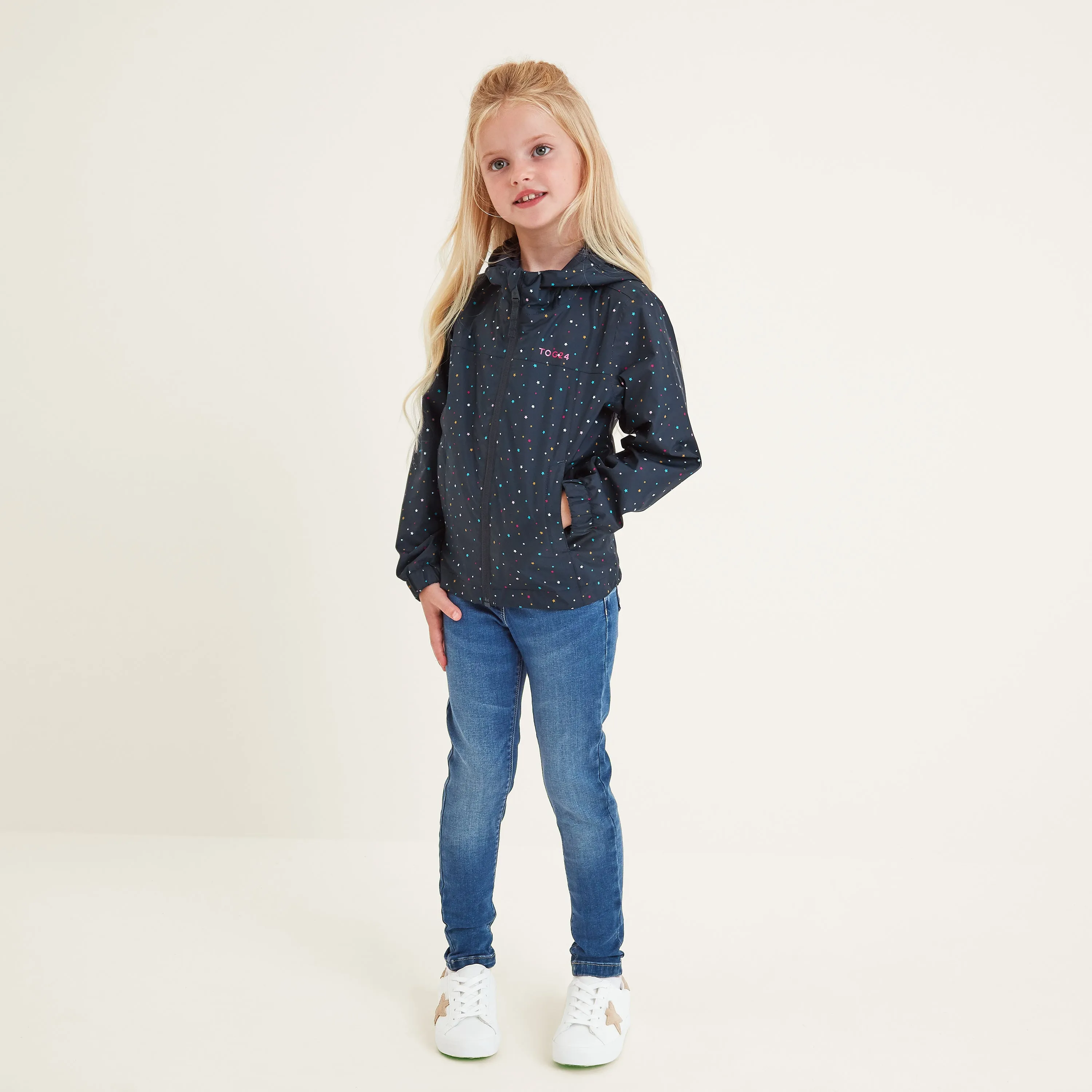 Copley Kids Waterproof Jacket - Dark Indigo Scattered Star