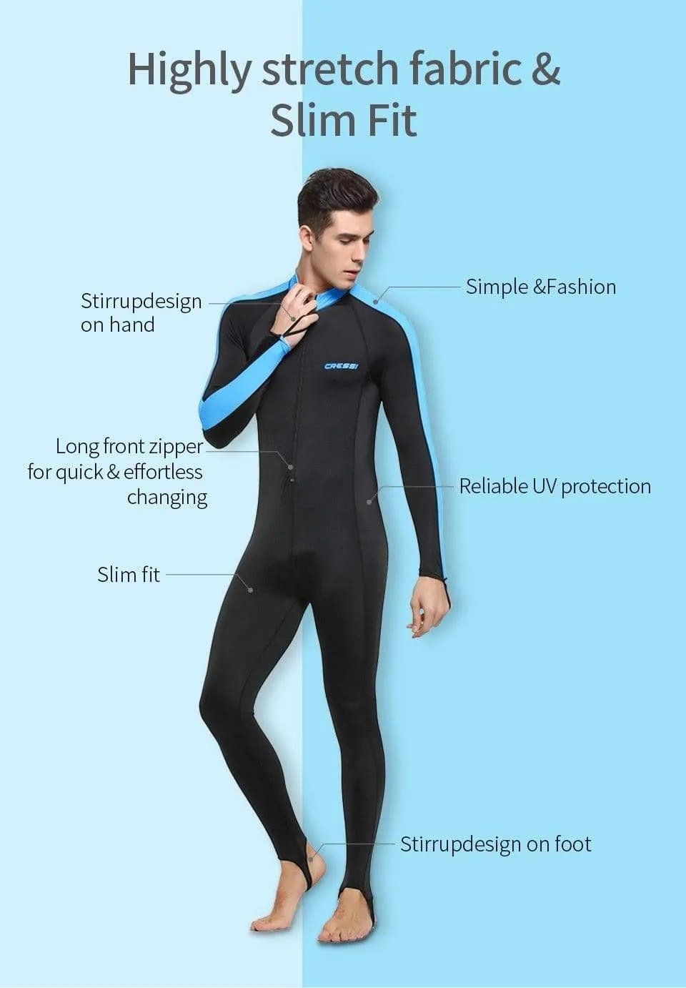 CRESSI Lycra Suit - Men / Women / Kids