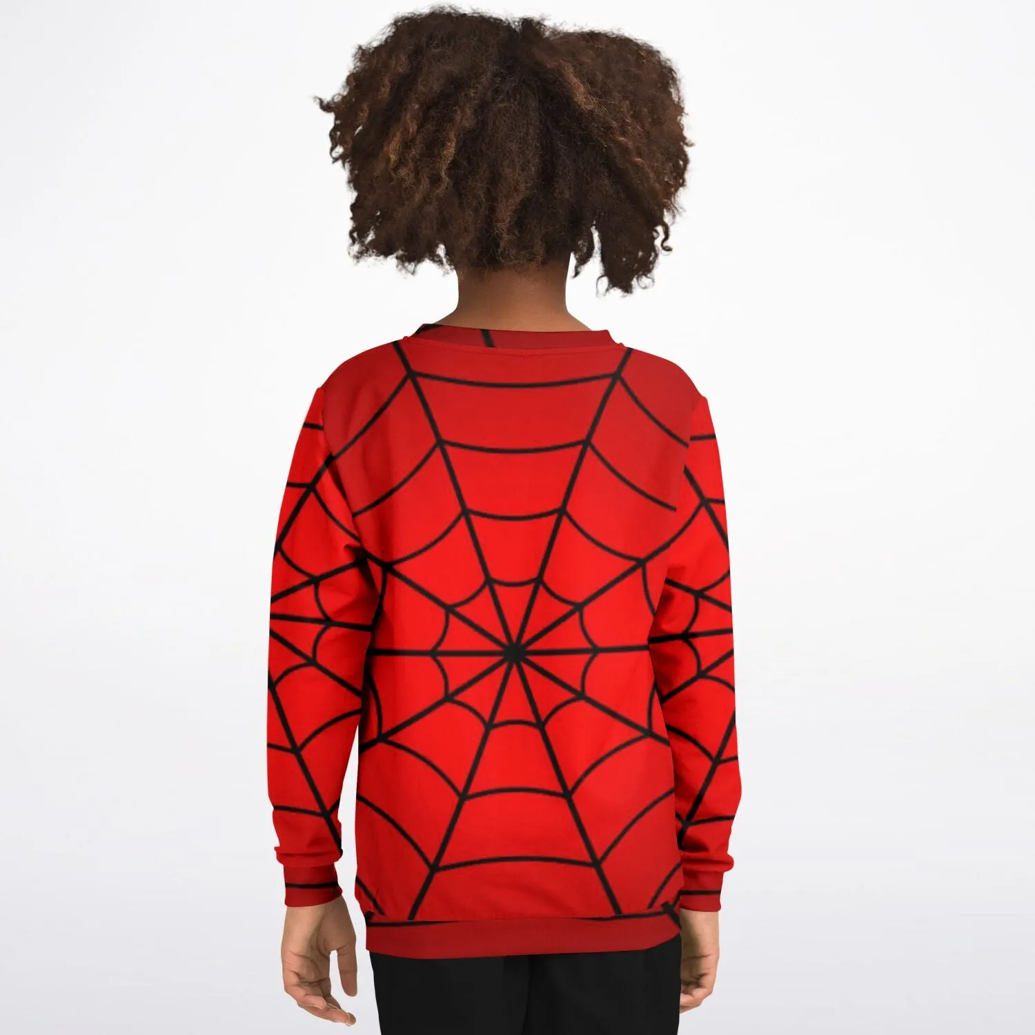 Crimson Spider Web Kids/Youth Sweatshirt